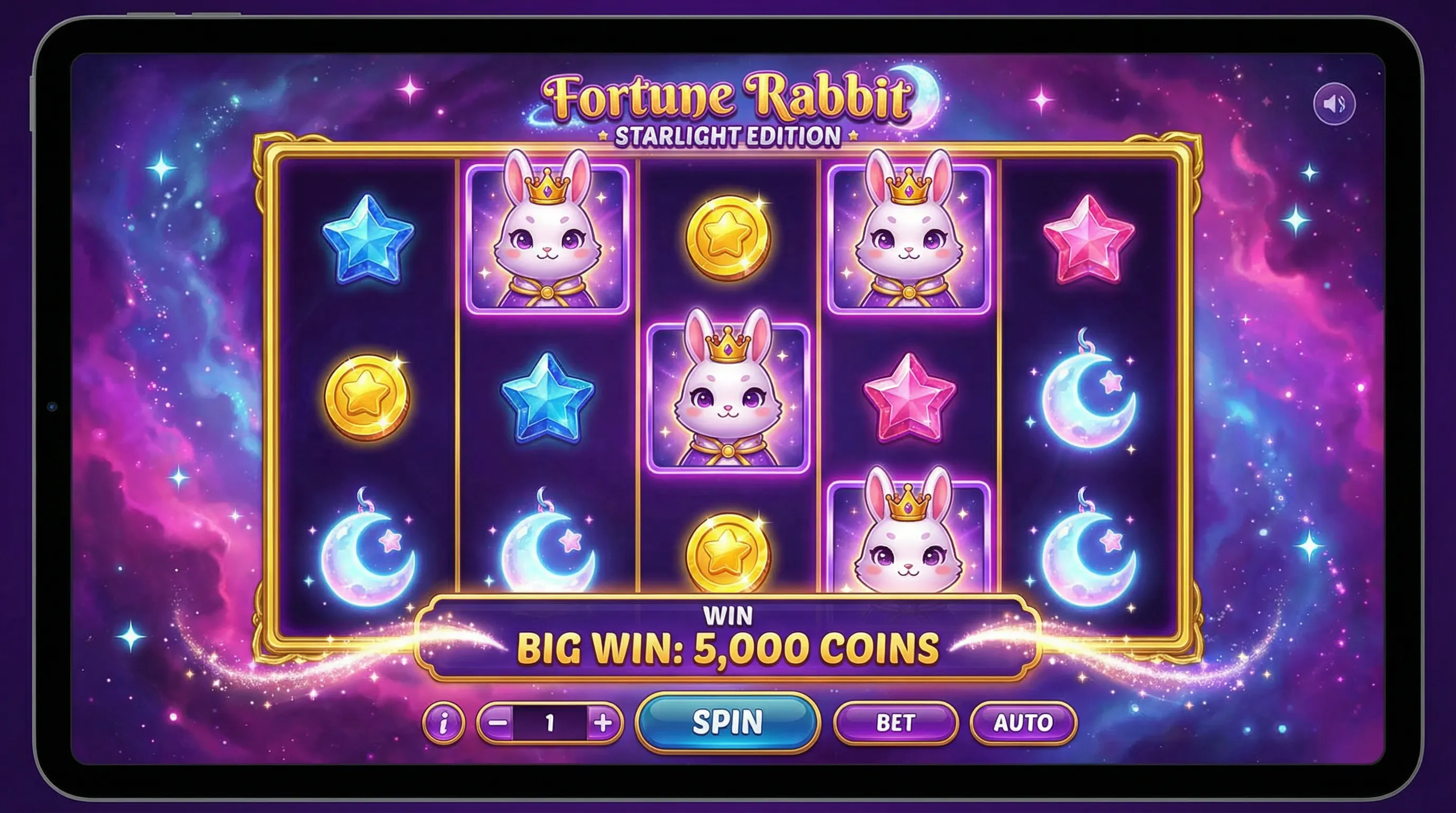 Fortune Rabbit gameplay interface cncbet